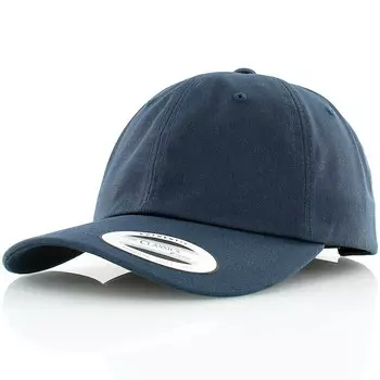 Кепка Low Profile Cotton Twill Snapback Flexfit, темно-синий