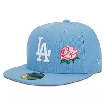 Кепка MLB LOS ANGELES DODGERS ROSE 1988 WORLD SERIES PATCH 59FIFTY CAP New Era, цвет Pastellblau