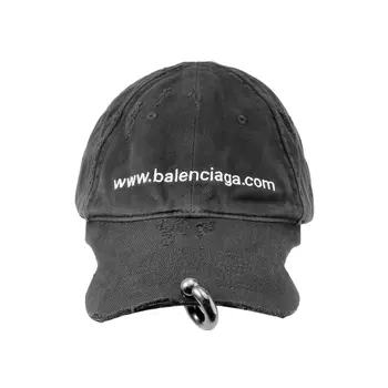 Кепка мужская Balenciaga Front Piercing, черный