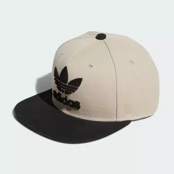 Кепка на защелке с цепочкой-трилистником Adidas, цвет Beige/Black
