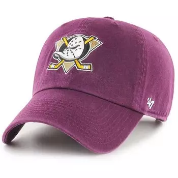 Кепка NHL Anaheim Ducks CLEAN UP Cap '47, цвет Pflaume/Schwarz