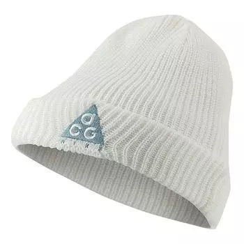 Кепка Nike ACG Triangle logo Woolen Beanie 'White Aviator Grey', белый