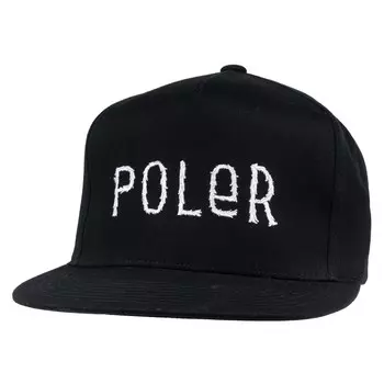 Кепка Poler Furry Font Snapback, черный