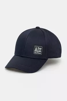 Кепка с козырьком Armani Exchange, темно-синий