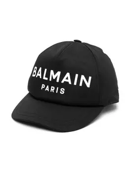 Кепка с логотипом Balmain Kids, черный