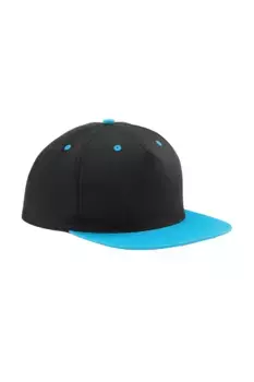 Кепка Snapback с контрастными 5 панелями Beechfield, черный