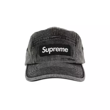 Кепка Supreme Denim Camp Washed Black