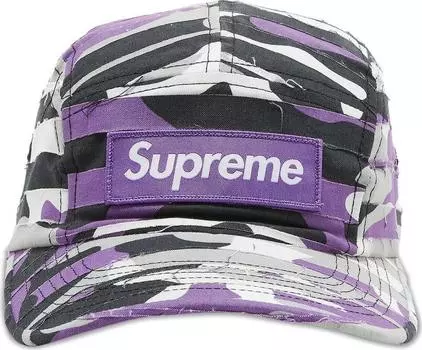 Кепка Supreme Layered Camo Camp, фиолетовый