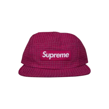 Кепка Supreme Reflective Ripstop Camp, красная