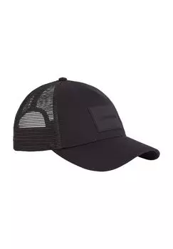 Кепка Tonal Rubber Patch Truck, хлопок, нашивка с логотипом, мужская Calvin Klein, цвет Beh Black