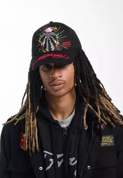 Кепка Unisex Perching-Harpy Front Trucker Ed Hardy, черный