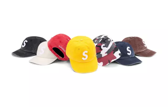 Кепка Supreme Pigment Print S Logo, черный