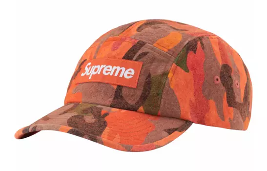 Кепка Supreme Washed Canvas, оранжевый