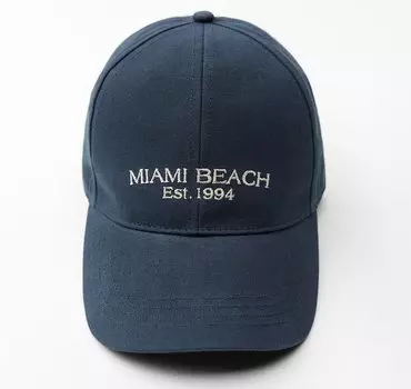 Кепка Zara Embroidered Slogan, темно-синий