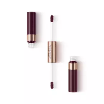 KIKO Milano, Matte & Shiny Duo Liquid Lip Color, жидкая помада с двойным финишем, 02 Posh & Dark, 7 мл