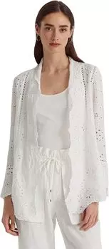 Кимоно Eyelet Linen Duster LAUREN Ralph Lauren, белый