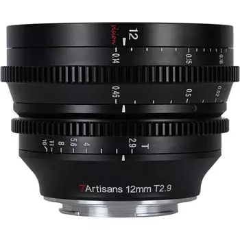 Кинообъектив 7Artisans 12mm T2.9 Vision Cine Lens, Nikon Z Mount, черный