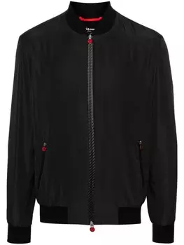 Kiton бомбер на молнии, черный
