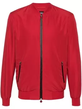 Kiton бомбер с воротником, красный