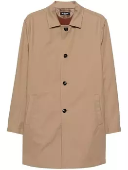 Kiton двубортный тренч, серый