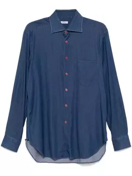 Kiton джинсовая рубашка, синий