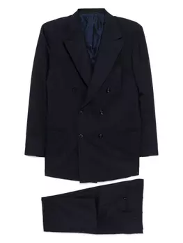 Kiton костюм в тонкую полоску, синий