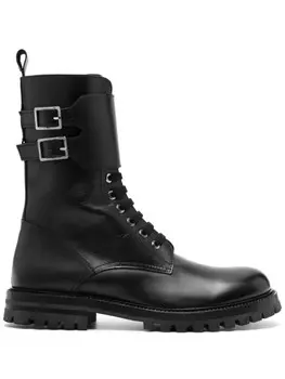 Kiton кожаные ботинки, черный