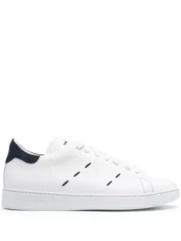 Kiton кожаные кроссовки, белый