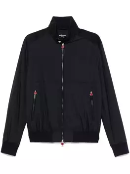 Kiton куртка со вставками, синий