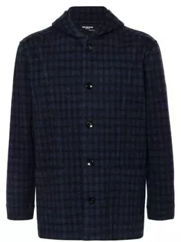 Kiton куртка в клетку, синий