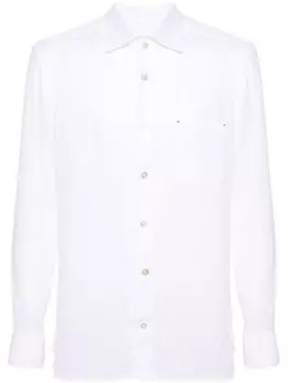 Kiton льняная рубашка Nerano, белый