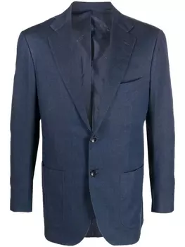 Kiton однобортный пиджак, синий