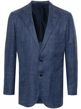 Kiton однобортный пиджак, синий