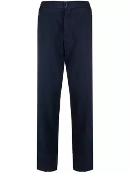 Kiton прямые брюки чинос, синий