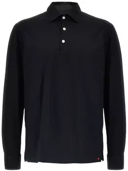 Kiton рубашка поло Positano, черный