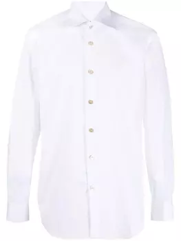 Kiton рубашка с длинными рукавами, белый