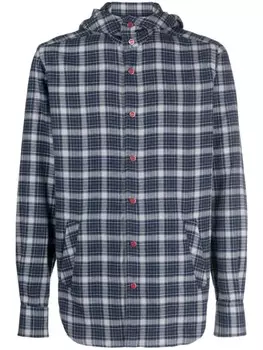 Kiton рубашка в клетку, синий