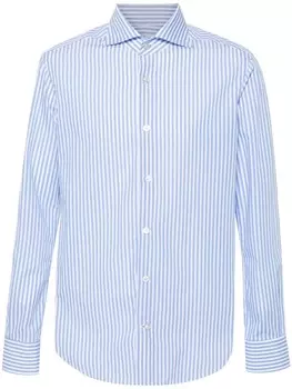 Kiton рубашка в тонкую полоску, синий