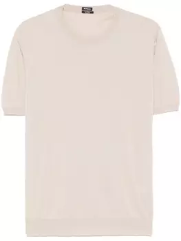 Kiton трикотажная футболка, нейтральный цвет