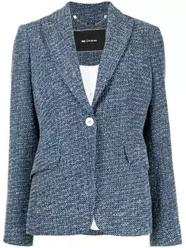 Kiton твидовый блейзер, синий