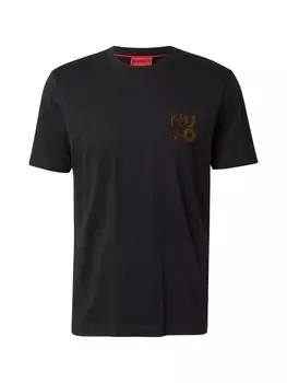 Классическая футболка HUGO Shirt Diridumti, черный
