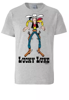 Классическая футболка LOGOSHIRT Shirt, пятнистый серый