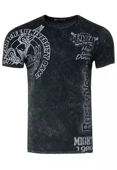 Классическая футболка Rusty Neal Shirt, антрацит