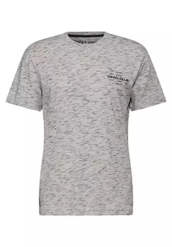 Классическая футболка Street One MEN Shirt, пятнистый серый