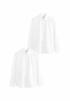 Классическая рубашка EASY CARE LONG SLEEVE SINGLE CUFF SMART 2 PACK Next, белый