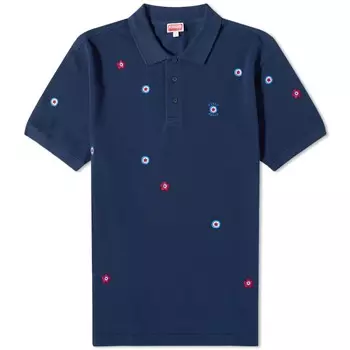 Классическая рубашка-поло Kenzo Target, синий