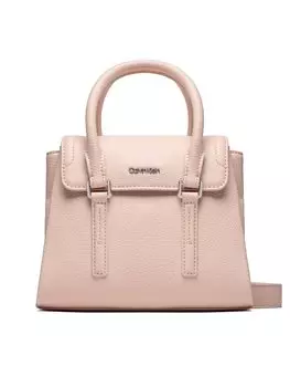 Классическая сумка Ck Elevated Satchel Mini Calvin Klein, розовый