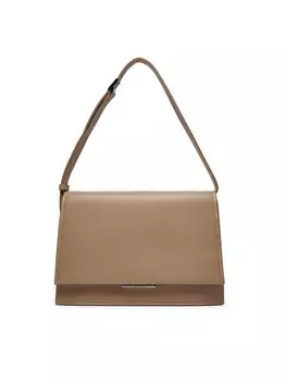 Классическая сумка Ck Linear Shoulder Bag Calvin Klein, коричневый