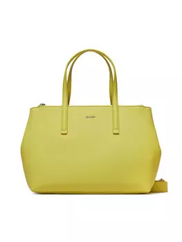 Классическая сумка Ck Must Tote Md Calvin Klein, желтый
