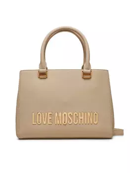 Классическая сумка LOVE MOSCHINO, экрю